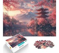 Puzzle da 1000 pezzi per adulti “Fiori di ciliegio in Giappone” Fatto di legno,Adatto a partire dai 14 anni Gioco di puzzle Giochi Giocattoli Regalo。misurare:50x75cm/19.68x29.52pollice