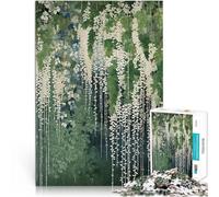 Puzzle da 1000 pezzi per adulti Fiori di glicine bianchi Antistress Vacanza in patria Uccidere il tempo Regalo di compleanno, regali, arte murale 52x38cm