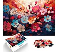 Puzzle da 1000 pezzi, per adulti, fiori di prugna, giochi divertenti, aiuta il cervello ad allenare i giocattoli che creano dipendenza per promuovere la pazienza, 50 x 70 cm