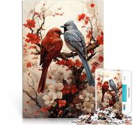 Puzzle da 1000 pezzi per adulti fiori e uccelli per il giocattolo di sfida del gioco educativo Collezione di artisti, Belle arti 52x38cm