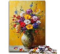 Puzzle da 1000 pezzi per adulti Fiori nel vaso Giochi di attività stimolanti per famiglie Giocattolo fai da te per decorazioni murali per la casa Regali 50x75cm