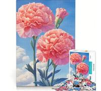 Puzzle da 1000 pezzi per adulti "Fioritura di garofani", gioco per famiglie, difficile e stimolante, regalo di compleanno e unico 38x26cm