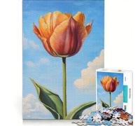 Puzzle da 1000 pezzi per adulti "Fioritura di tulipani", gioco per famiglie, difficile e stimolante, regalo di compleanno e unico 50x75cm