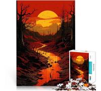Puzzle da 1000 pezzi per adulti Fiume Cremisi Giocattolo educativo intellettuale decomprimente perché è ideale come regalo per tutta la famiglia 75x50cm