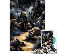 Puzzle da 1000 pezzi per adulti "Fiume d'Oro dei Sogni" puzzle per ragazzi giochi rilassanti regalo di compleanno per amici e familiari (dimensioni 50x75cm)