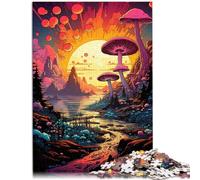 Puzzle da 1000 pezzi, per adulti, fiume sotto il tramonto, giocattolo per l'intrattenimento in famiglia, analisi e logica per adolescenti dai 14 anni, 26 x 38 cm