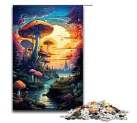 Puzzle da 1000 pezzi per adulti fiume sotto il tramonto opera d'arte regalo di compleanno decorazione da parete 75x50 cm