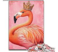 Puzzle da 1000 pezzi per adulti Flamingo Queen, antistress, sfida difficile, regali di Babbo Natale segreto per bambini dai 14 anni in su (dimensioni 26x38cm)