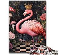 Puzzle da 1000 pezzi per adulti, Flamingo Queen, divertimento in famiglia, attività divertenti a casa, regalo di compleanno, regali di viaggio, per ragazzi dai 14 anni in su, 50x75cm