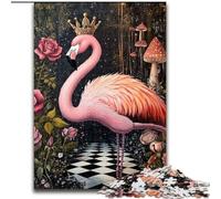 Puzzle da 1000 pezzi per adulti Flamingo Queen Puzzle da 1000 pezzi per adulti Gioco educativo e divertente per interni per la decorazione della casa 50X75CM