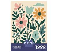 Puzzle Da 1000 Pezzi Per Adulti Floral Pattern with Butterfly And Cloud Puzzle Per Adulti, Giocattoli Antistress, Modello Da Assemblare, Ideale Come Regalo 70x50cm/1000pcs