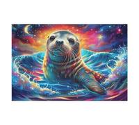 Puzzle Da 1000 Pezzi Per Adulti Flower Sea Border 1000 PCS 75x50cm Adatto Ai Bambini Ottimo Per Interazione Genitori-Figli Migliora Concentrazione Dei Bambini
