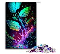 Puzzle da 1000 pezzi per adulti foglie colorate gioco pratico 75x50 cm
