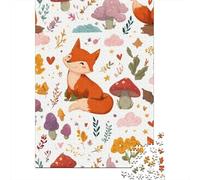 Puzzle Da 1000 Pezzi Per Adulti Forest Foxes Pattern-2 Puzzle Per Adulti Giochi Per Famiglie Regali Di Precisione Per Amici E Familiari 38x26cm/1000pcs
