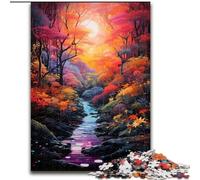 Puzzle da 1000 pezzi per adulti Foresta con stelle Puzzle per adulti Ideale per decorare casa e ufficio, regalo perfetto per il compleanno (dimensioni 50x75cm)