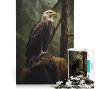 Puzzle da 1000 pezzi per adulti, Foresta dell'Aquila, gioco educativo, decorazione per la casa, collezione d'artista, belle arti 38x26cm