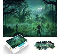 Puzzle da 1000 pezzi per adulti “Foresta dell'Inferno” Fatto di legno,Adatto a partire dai 14 anni Vacanza a casa: uccidere il tempo grande regalo。misurare:50x75cm/19.68x29.52pollice