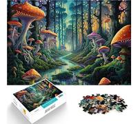 Puzzle da 1000 pezzi per adulti Foresta magica Fatto di cartone per età 14+ Sfida di gioco giocattolo educativo Ottimi regali e giocattoli misurare:26x38cm/10.24 x 14.96pollice