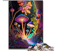Puzzle da 1000 pezzi per adulti "Foresta psichedelica" in legno, un regalo perfetto per il divertimento in famiglia 50x75cm per adolescenti e famiglie, regalo di Natale perfetto