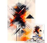 Puzzle da 1000 pezzi per adulti forme crociate arte astratta giocattoli antistress idee regalo per giochi educativi decompressione intellettuale dimensioni 38x26cm