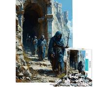 Puzzle da 1000 pezzi per adulti Fortezza dei Non Morti gioco pratico per adulti decorazione per la casa ideale come regalo (dimensioni 50x75cm)