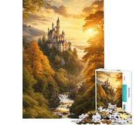 Puzzle da 1000 pezzi per adulti Fortezza delle Fiabe sfida da completare attività per famiglie gioco educativo per maggiori di 14 anni (50x75cm)
