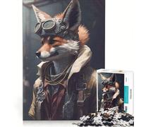Puzzle da 1000 pezzi per adulti Fox Pilot gioco educativo difficile e stimolante collezione d'artista belle arti 38x52cm