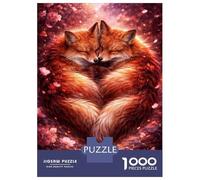 Puzzle Da 1000 Pezzi Per Adulti Foxes Couple - Luxury Animal Wall Art - Romantic Gift Decor Puzzle Per Adolescenti Gioco Rompicapo Decorazione Per La Casa È Ideale Come Regalo 52x38cm/1000pcs
