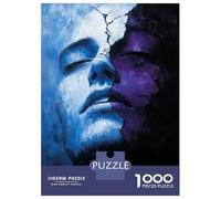 Puzzle Da 1000 Pezzi Per Adulti Fractured Duality - Surreal Portrait of Light And Shadow Puzzle Per Adulti Gioco Per Famiglie Corsa Di Velocità Manuale Sfida Da Completare 52x38cm/1000pcs