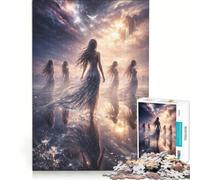 Puzzle da 1000 pezzi per adulti Frammenti del suo Sé Infinito Gioco Impossibile Interazione genitore-figlio Lista dei desideri con Babbo Natale 38x52cm