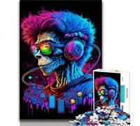 Puzzle da 1000 pezzi per adulti Frankenstein Puzzle per adulti, per ammazzare il tempo durante le vacanze a casa con pezzi completamente interconnessi di forma casuale (dimensioni 38x26cm)