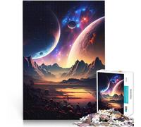 Puzzle da 1000 pezzi per adulti Fuga dal lago planetario Difficile da completare ma divertente e umoristico Decorazione d'arte per la casa 52x38cm