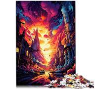 Puzzle da 1000 pezzi per adulti fuga dalla città giocattolo educativo intellettuale decompressione analisi e logica 26 x 38 cm