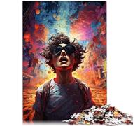 Puzzle da 1000 pezzi per adulti fuga dalla città puzzle educativo 50 x 75 cm, regalo per amici e familiari