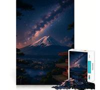 Puzzle da 1000 pezzi per adulti,Fuji celeste,Notte dell'armonia,Taglio netto,Artigianato,Risoluzione di problemi,Divertente gioco per il tempo libero,Decorazione natalizia (50x75cm)