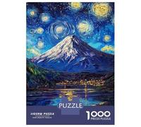 Puzzle Da 1000 Pezzi Per Adulti Fuji Mount Starry Night Puzzle Gioco Rompicapo Regalo Per Donne Difficile E Stimolante 52x38cm/1000pcs