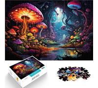 Puzzle da 1000 pezzi per adulti "funghi dopo la pioggia", giocattolo pensiero 50 x 75 cm, ottimo regalo per tutta la famiglia per adolescenti dai 14 anni in su