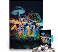 Puzzle da 1000 pezzi per adulti funghi magici Aiuta il cervello ad allenare i giocattoli che creano dipendenza per coltivare la pazienza Buon regalo 50x70cm