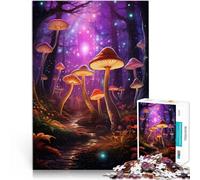 Puzzle da 1000 pezzi per adulti Funghi magici Sogni della foresta Gara di velocità delle mani Regalo di compleanno, regali, arte murale 52x38cm