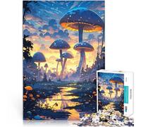 Puzzle da 1000 pezzi per adulti Fungo Fantasia Antistress Vacanza in patria Uccidere il tempo Adatto per la decorazione del desktop 75x50cm