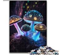 Puzzle da 1000 pezzi per adulti Fungo magico cosmico in legno, Capodanno, regalo di festa 50x75cm per gioco interattivo per famiglie