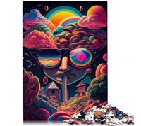 Puzzle da 1000 pezzi per adulti "Funky's Rainbow Jerk Hand Speed Competition" 26 x 38 cm tutta la famiglia