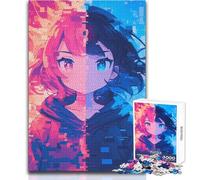 Puzzle da 1000 pezzi per adulti Fuoco contro Ghiaccio Accogliente e rilassante per il tempo libero al chiuso Giocattolo di precisione avanzato Dimensioni 50x75cm