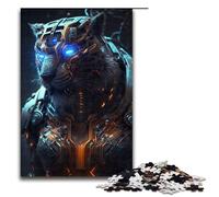 Puzzle da 1000 pezzi per adulti Furia Buia Tigre Puzzle per famiglie Giocattoli per l'intrattenimento Decorazioni per la casa e regali unici 75x50 cm