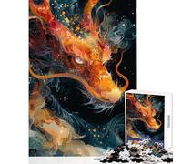 Puzzle da 1000 pezzi per adulti Furia dei Draghi Cosmici gioco rompicapo ideale per le vacanze a casa per passare il tempo giocattolo educativo regalo di compleanno o unico (38x52cm)