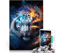 Puzzle da 1000 pezzi per adulti Furia della tigre per il giocattolo di sfida del gioco educativo Regalo di compleanno, regali, arte murale 75x50cm