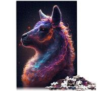Puzzle da 1000 pezzi per adulti galassia alpaca lama meme decorazione per la casa puzzle migliorare la memoria per adolescenti dai 14 anni in su, 50 x 75 cm