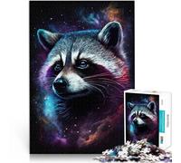 Puzzle da 1000 pezzi per adulti galassia animale procione gioco di pensiero 26 x 38 cm Promuove l'amore tra coppie per adolescenti dai 14 anni in su