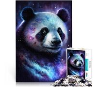 Puzzle da 1000 pezzi per adulti galassia animali panda, modello da assemblare, sfida per l'intelligenza cerebrale, giocattolo avvincente, 26 x 38 cm