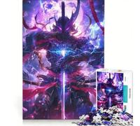 Puzzle da 1000 pezzi per adulti, Galassia Universo Samurai, Antistress, Difficile, Lista dei desideri con Babbo Natale 50x75cm